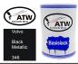 Preview: Volvo, Black Metallic, 346: 500ml Lackdose, von ATW Autoteile West.